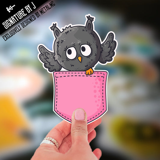 *Special Edition* 'Octavia The Owl' Pocket Critter Vinyl Sticker