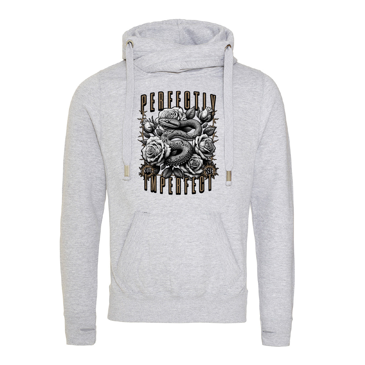 Perfectly Imperfect Cross Neck Hoodie
