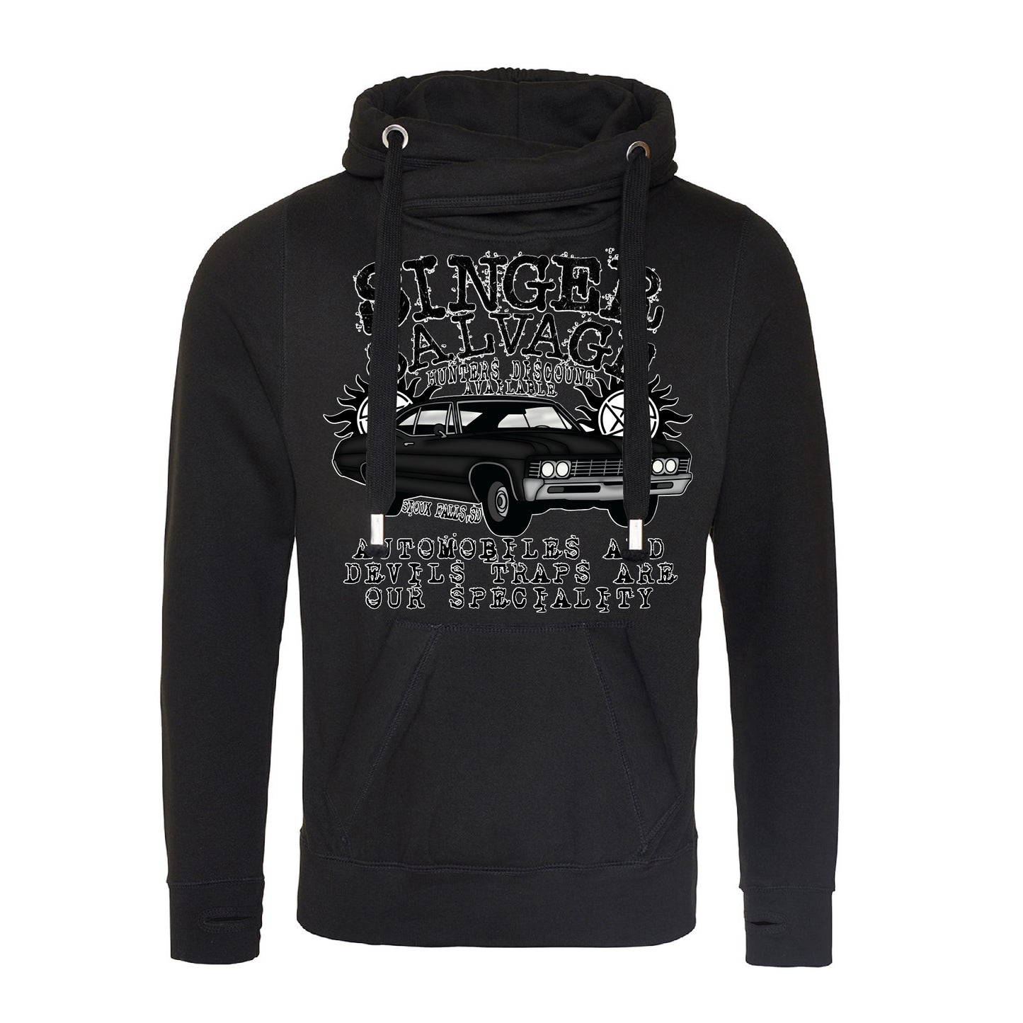 Singer Salvage (SPN) Cross Neck Hoodie