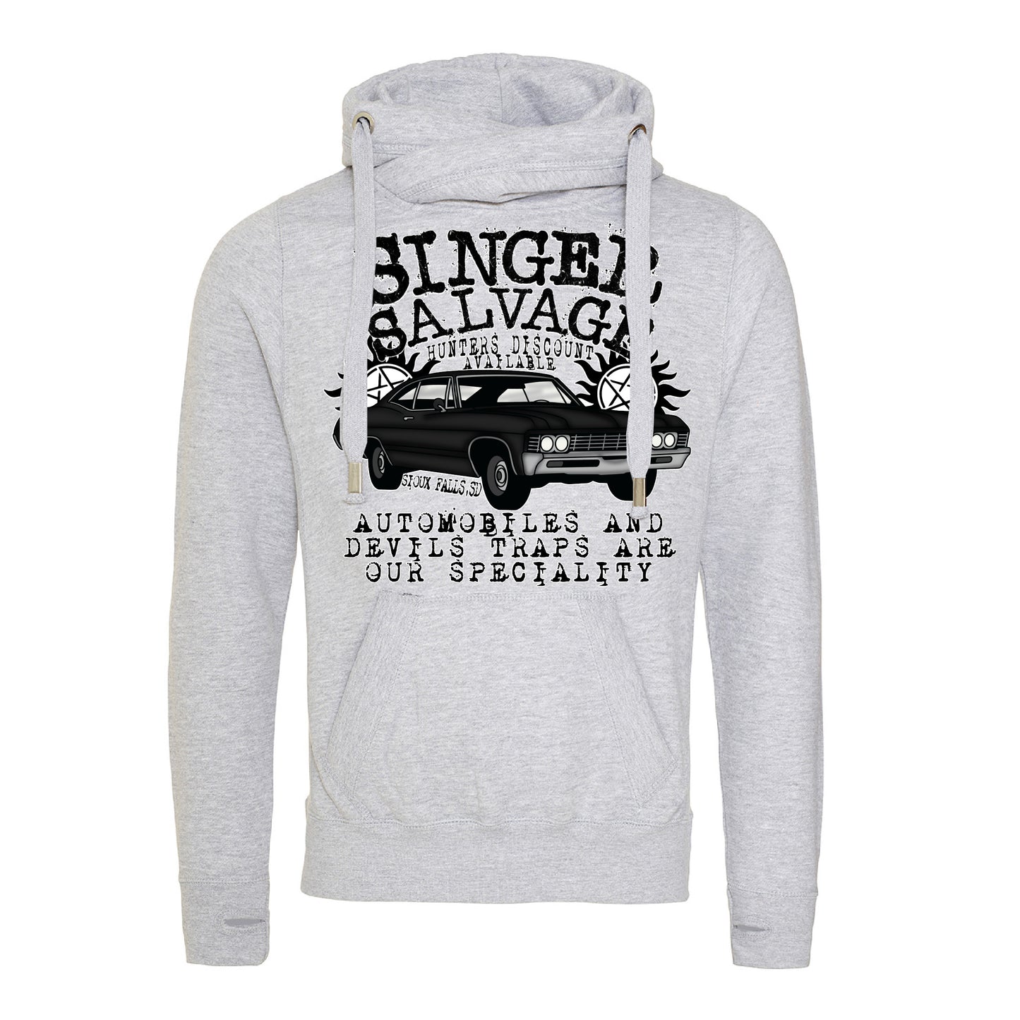 Singer Salvage (SPN) Cross Neck Hoodie