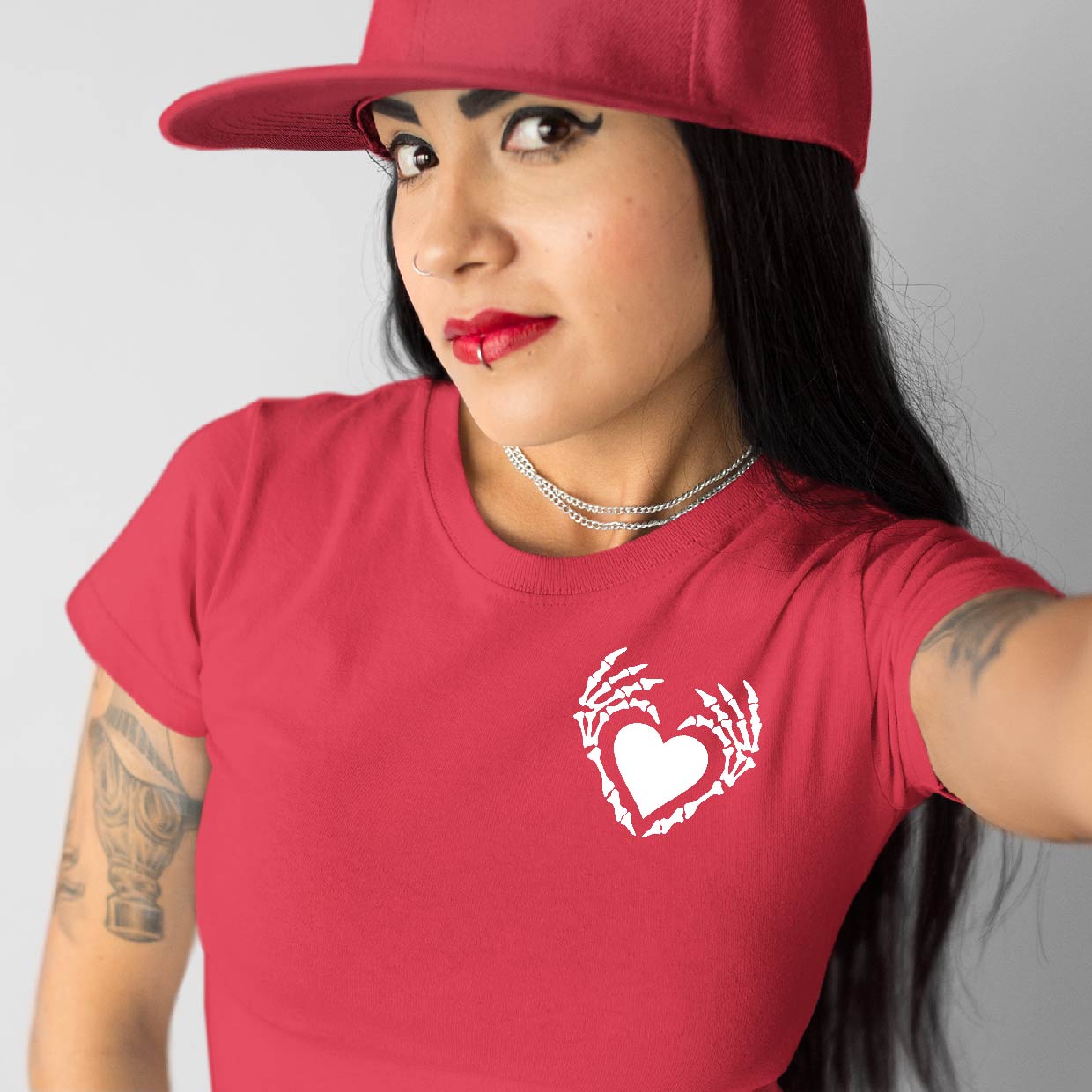 Bone Heart Relaxed Fit Tee