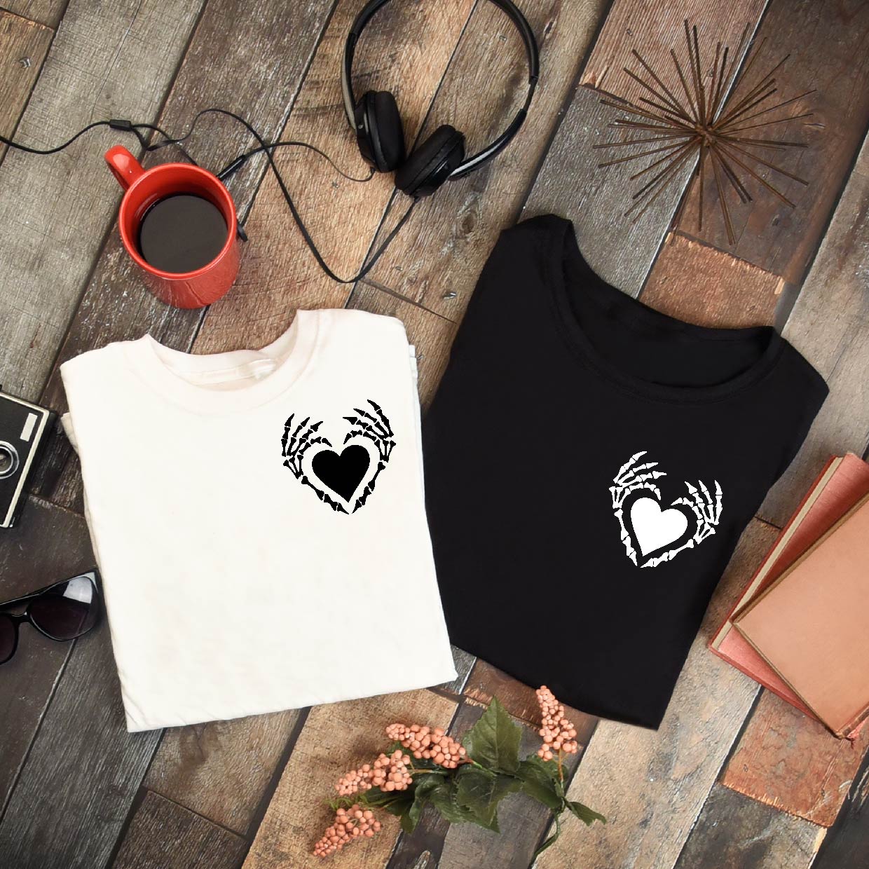 Bone Heart Relaxed Fit Tee