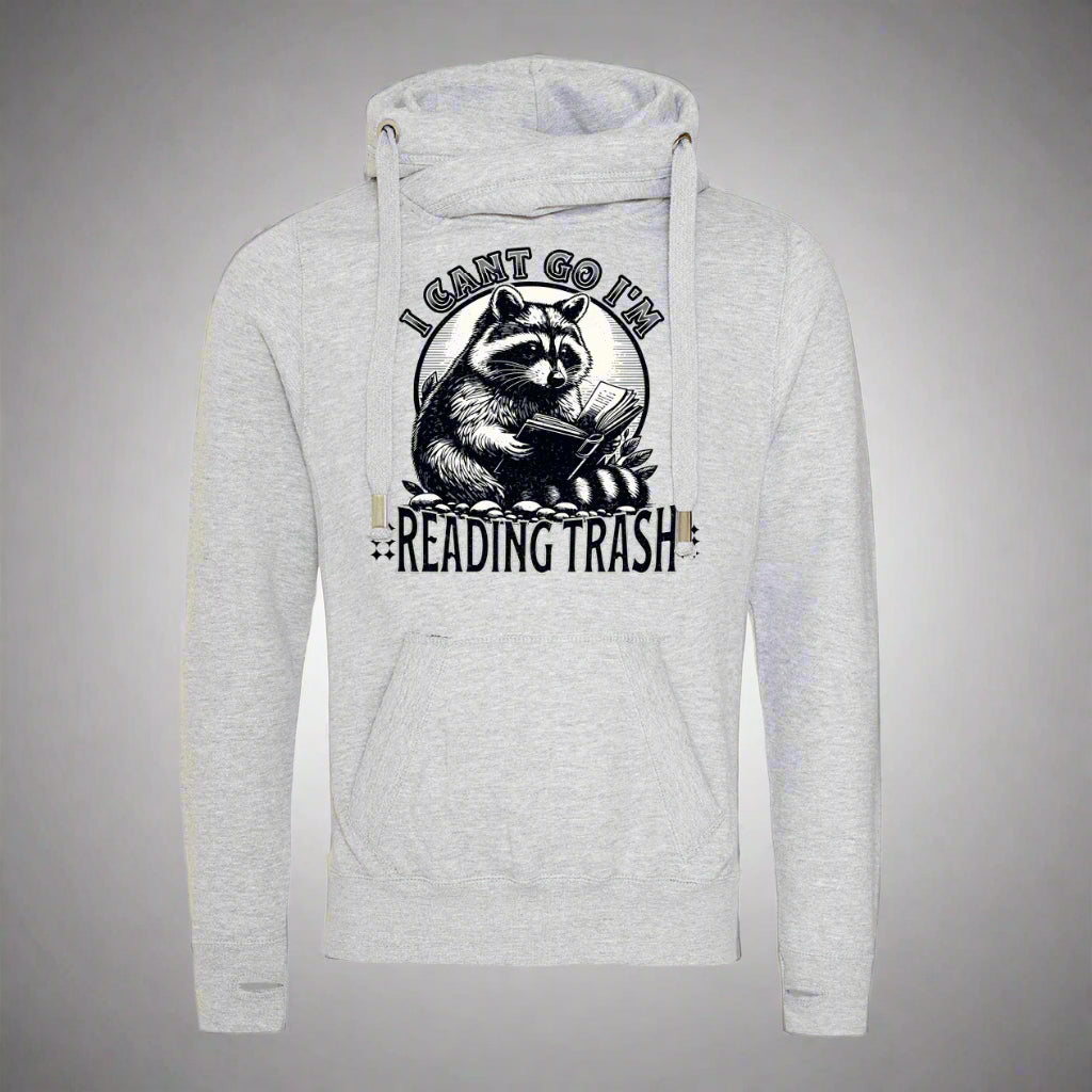 Reading Trash Cross Neck Hoodie