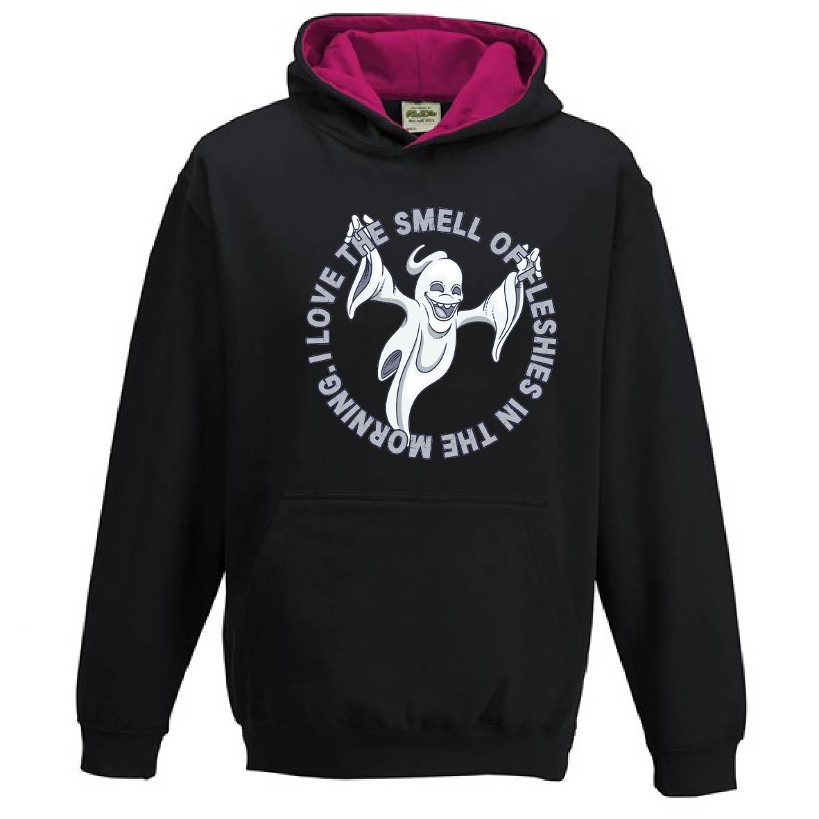 Kids Varsity Hoodie - I Love The Smell Of Fleshies
