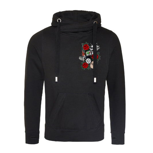 Winchester Symbols (SPN) Cross Neck Hoodie