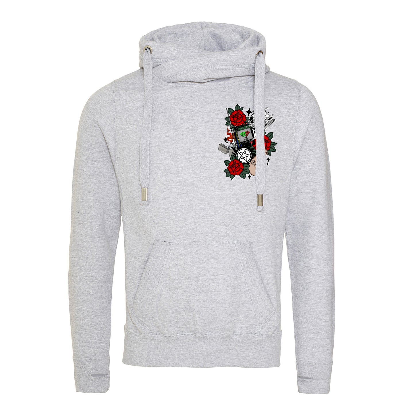 Winchester Symbols (SPN) Cross Neck Hoodie