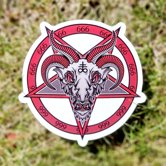Devil 666 Vinyl Sticker