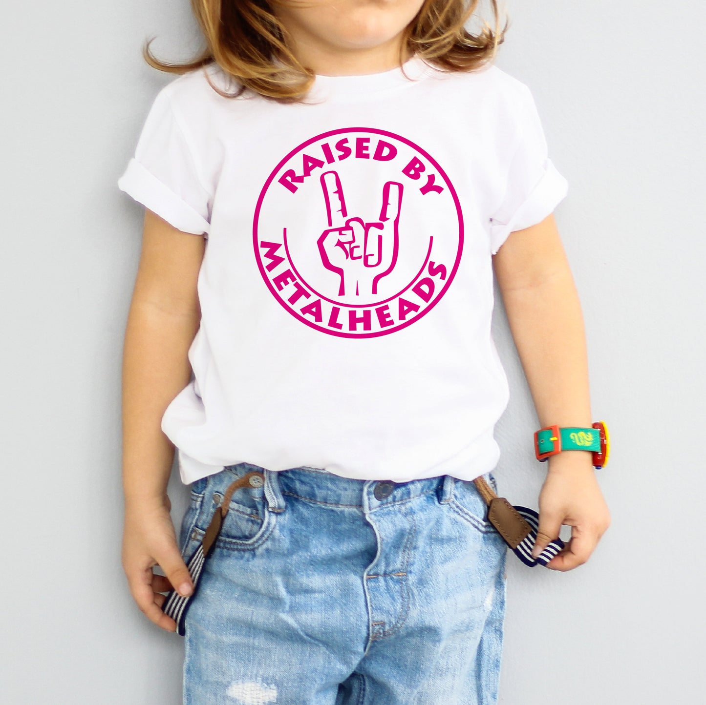 Raised By Metal-heads - Kids T-shirt