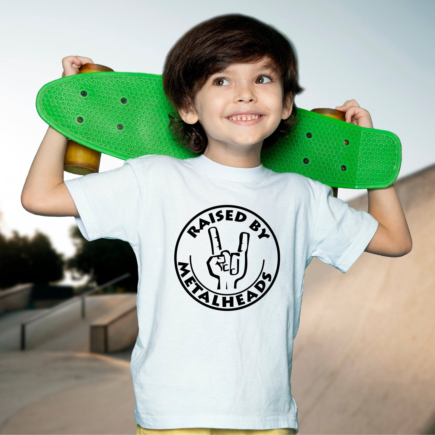 Raised By Metal-heads - Kids T-shirt