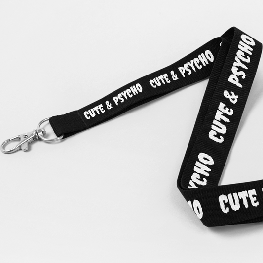 Bamboo Lanyard - Cute & Psycho