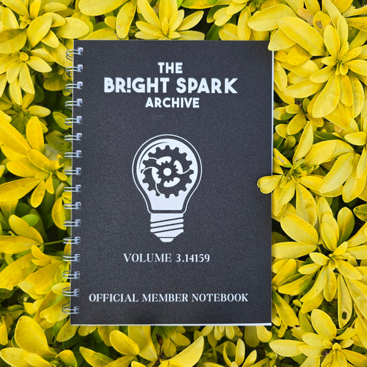Bright Spark Plain Notebook (Glitter Finish)