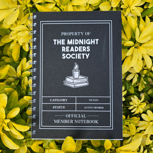 Midnight Readers Plain Notebook (Glitter Finish)
