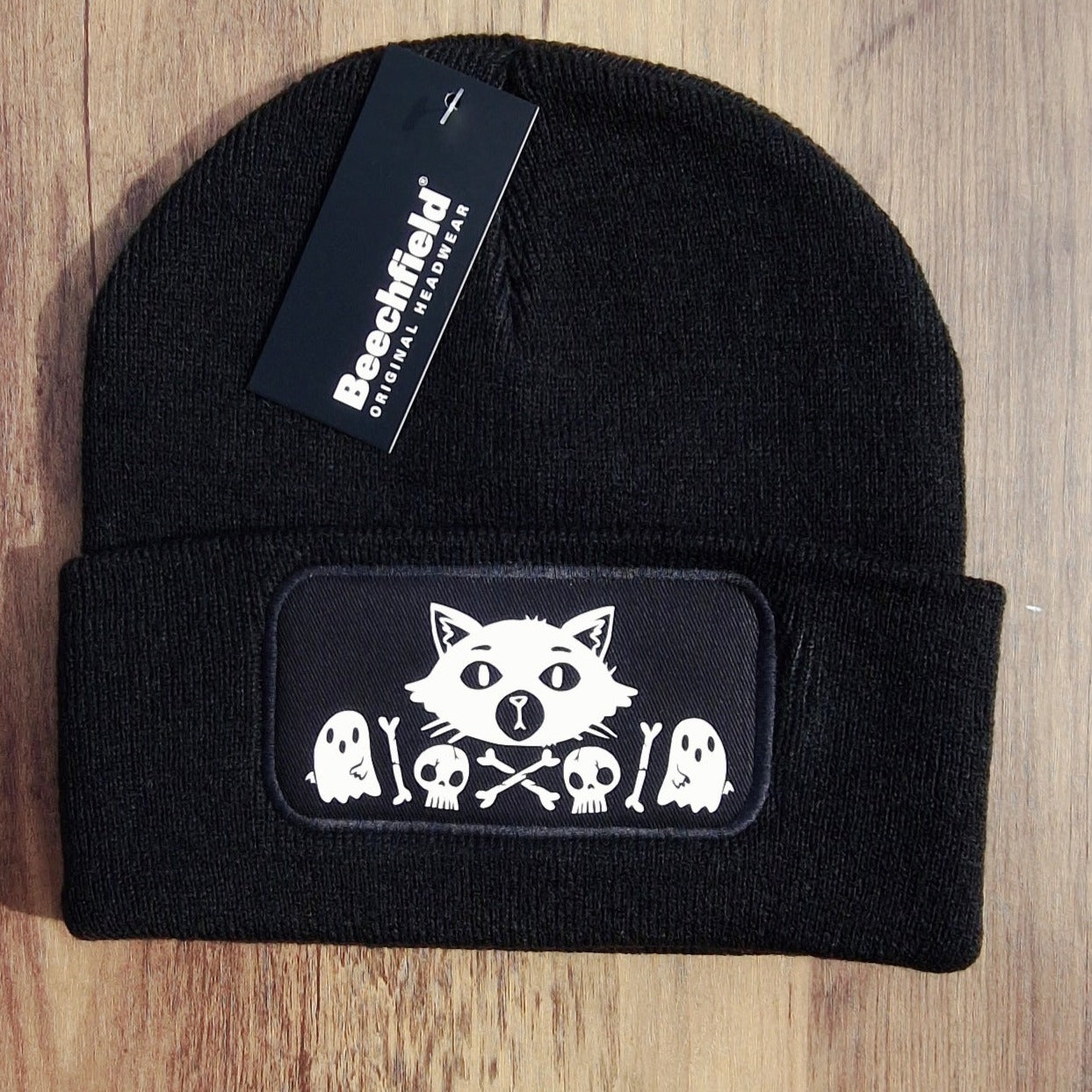 Skull kitty Beanie Hat