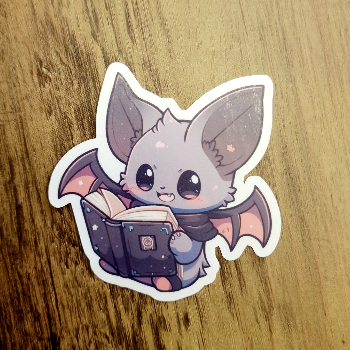 Batty Book Vinyl Sticker