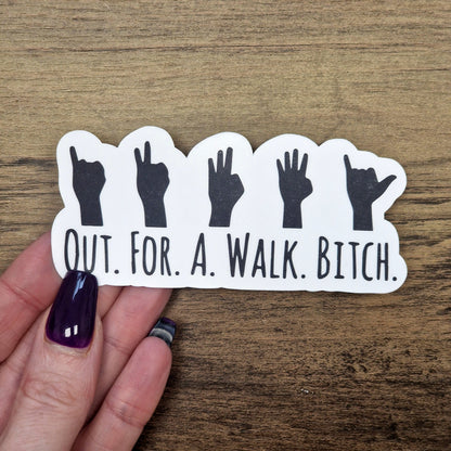 Out For A Walk (BTVS) Vinyl Sticker