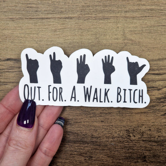 Out For A Walk (BTVS) Vinyl Sticker