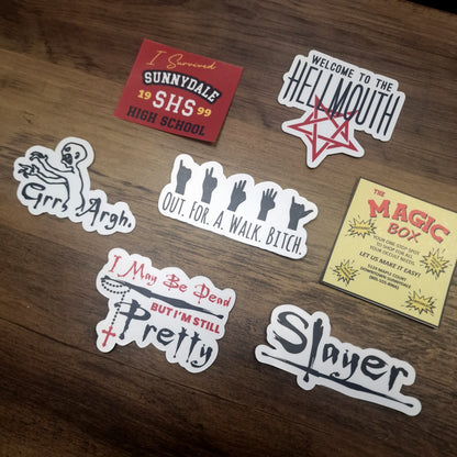 The Whole Gang (BTVS) Vinyl Sticker Set