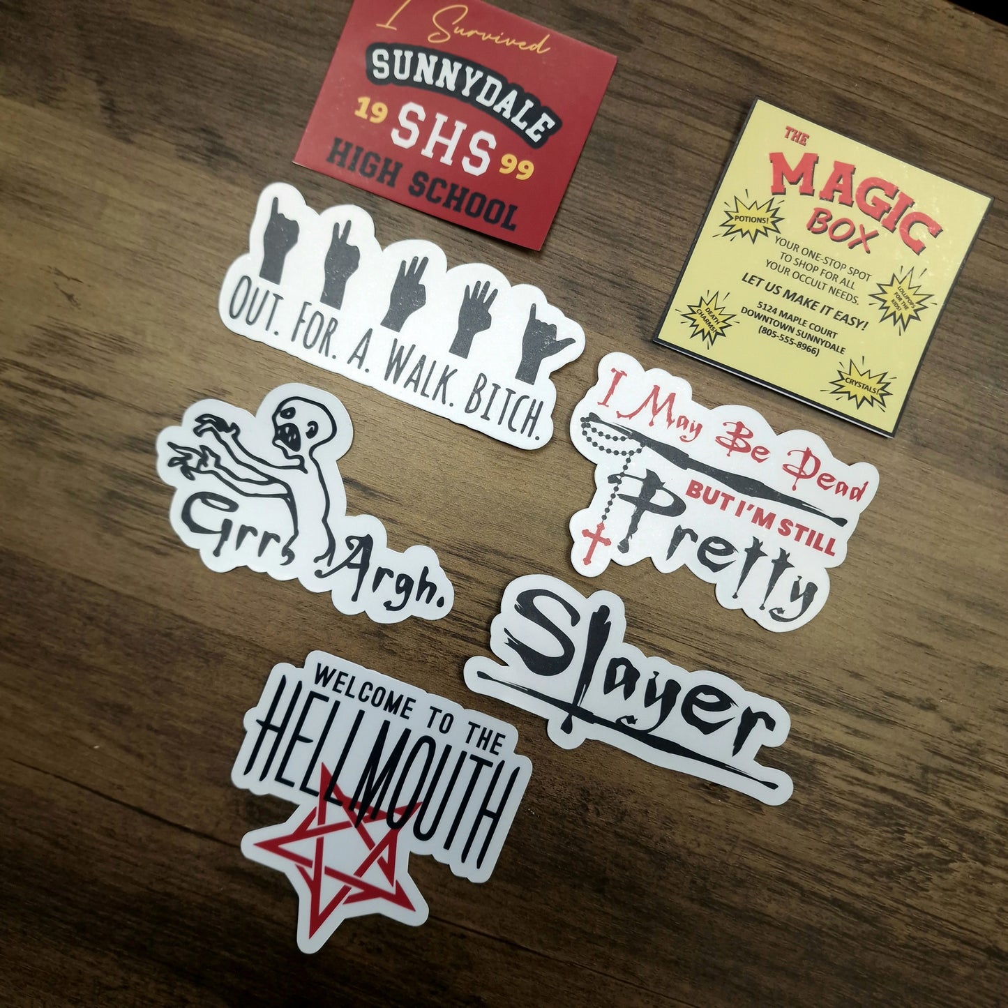 The Whole Gang (BTVS) Vinyl Sticker Set