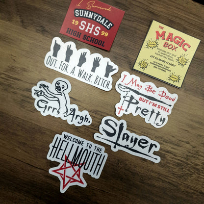 The Whole Gang (BTVS) Vinyl Sticker Set