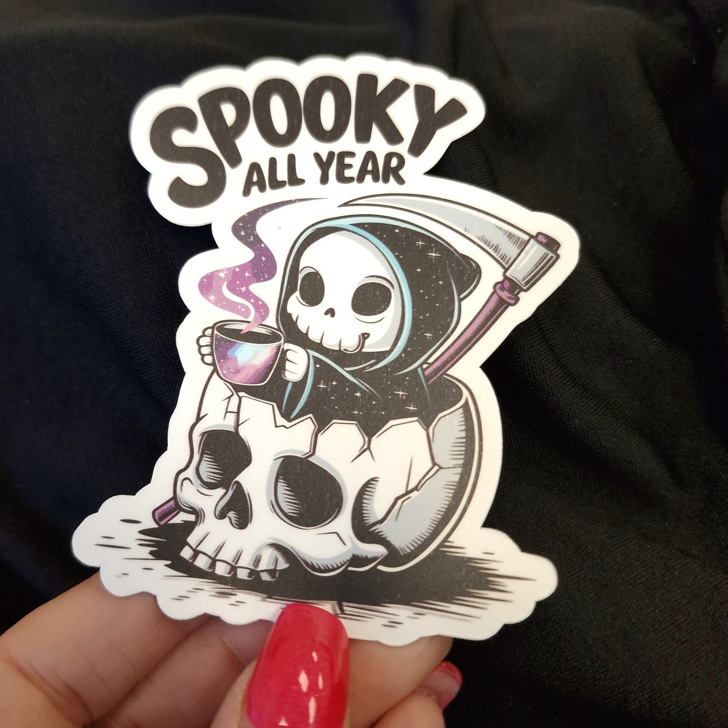 Spooky All Year Vinyl Sticker