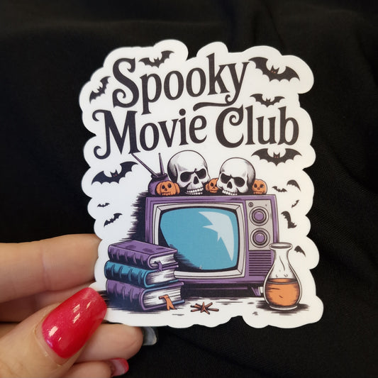 Spooky Movie Club Vinyl Sticker