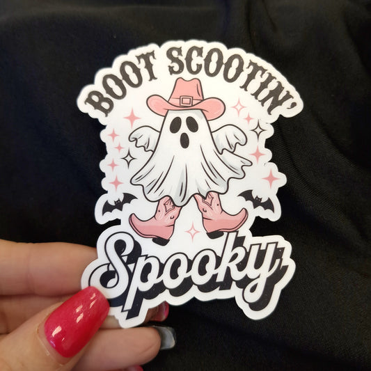 Boot Scootin' Spooky Vinyl Sticker