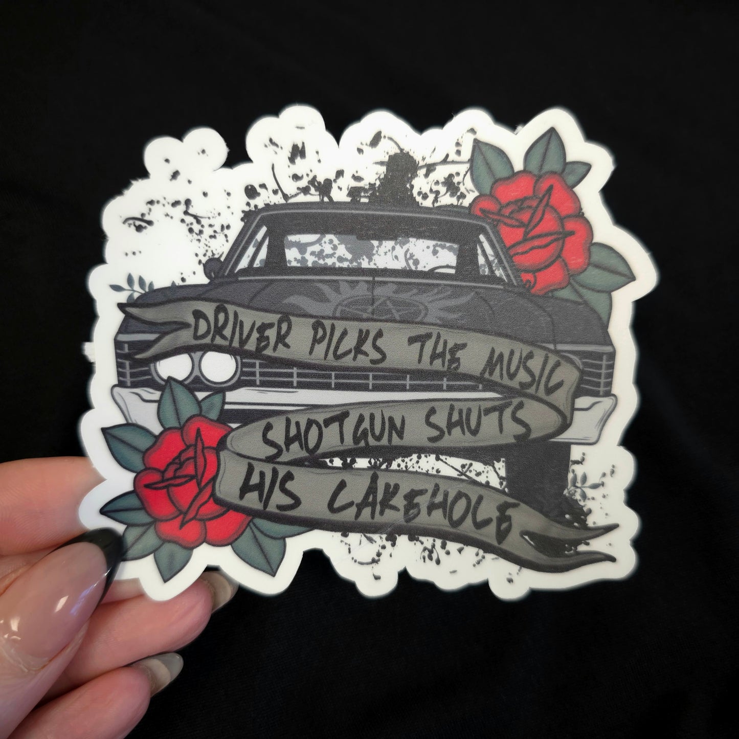 Shotgun Shuts His Cakehole (SPN) Vinyl Sticker