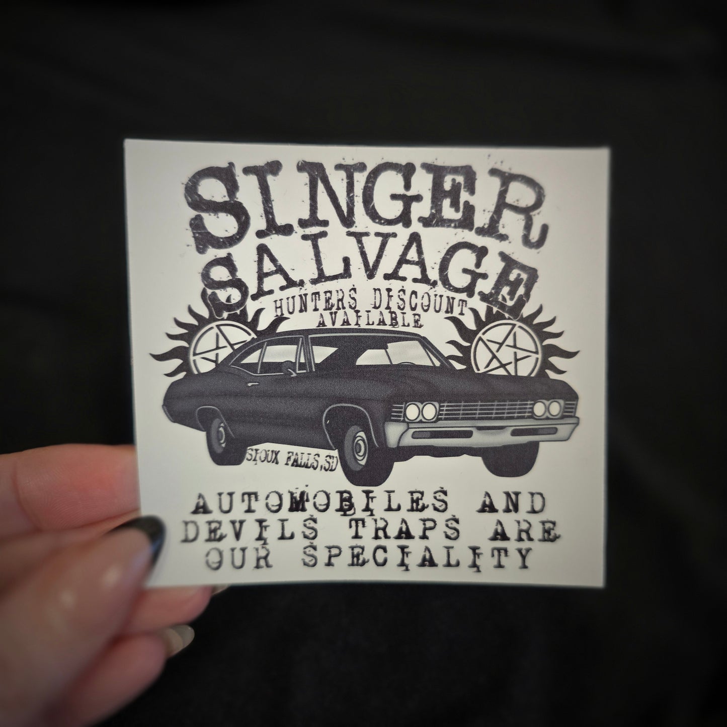 Singer Salvage (SPN) Vinyl Sticker