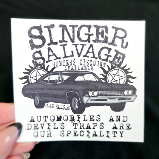 Singer Salvage (SPN) Vinyl Sticker