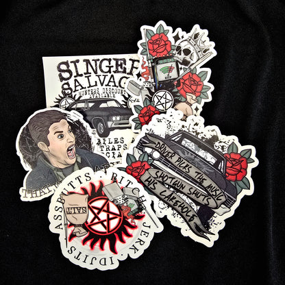 The Winchesters Vinyl Sticker Set