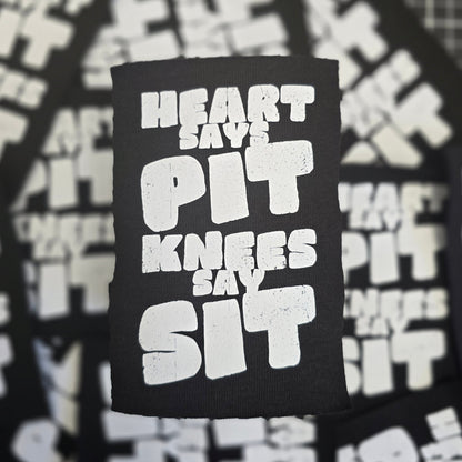 Heart Says Pit Sew-On Patch