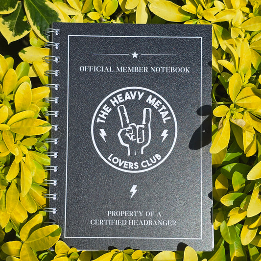 Heavy Metal Lover Lined Notebook (Leather Effect Finish)