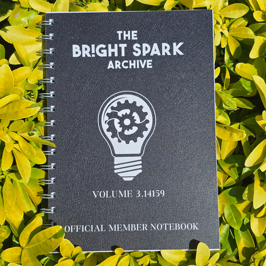 Bright Spark Lined Notebook (Leather Effect Finish)