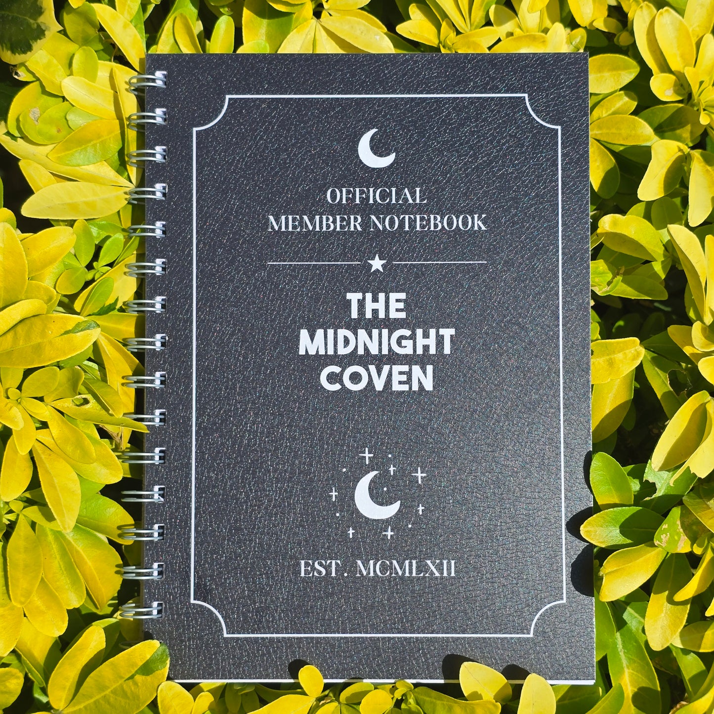 The Midnight Coven Lined Notebook (Leather Effect Finish)