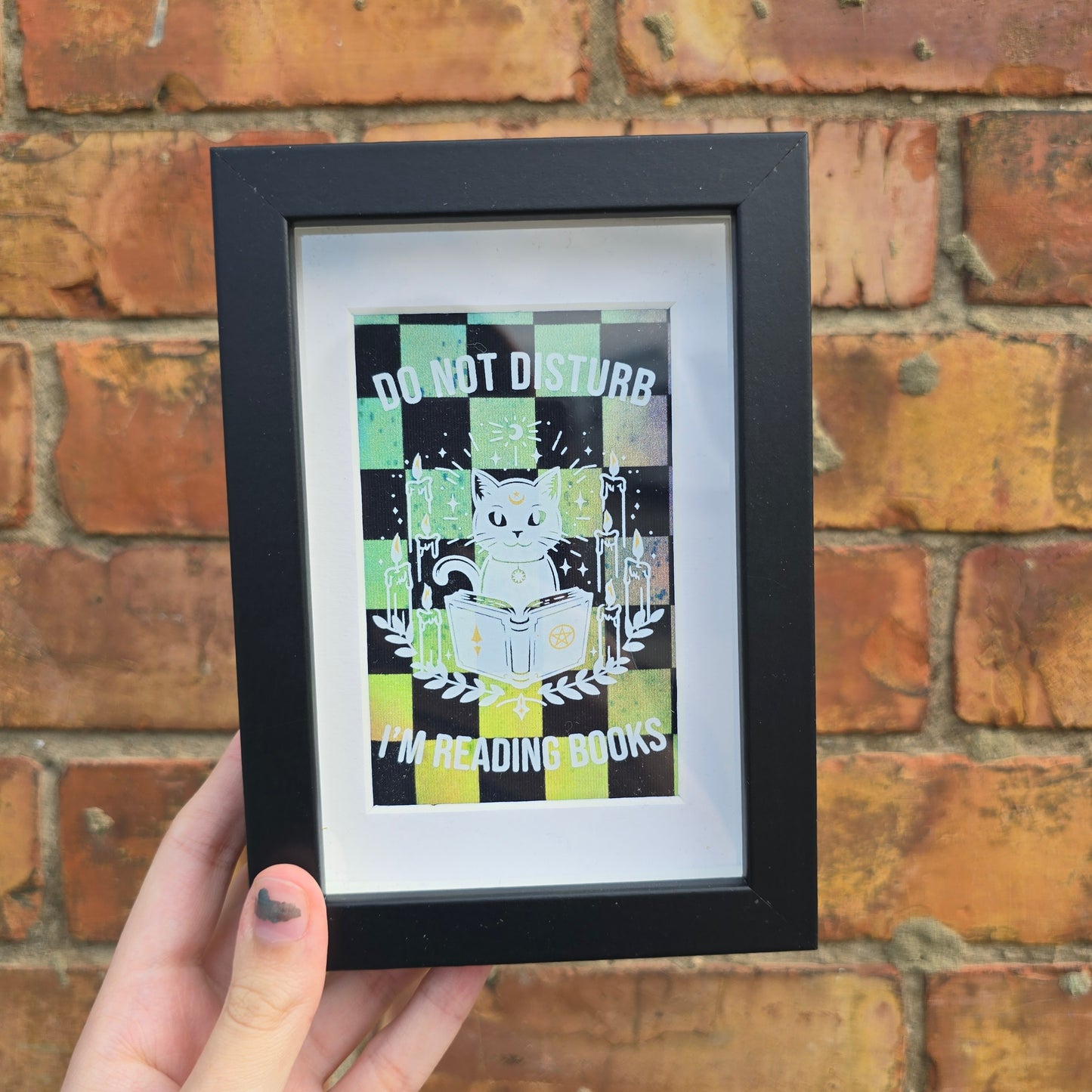 DND I'm Reading (Checkerboard) Framed Decor