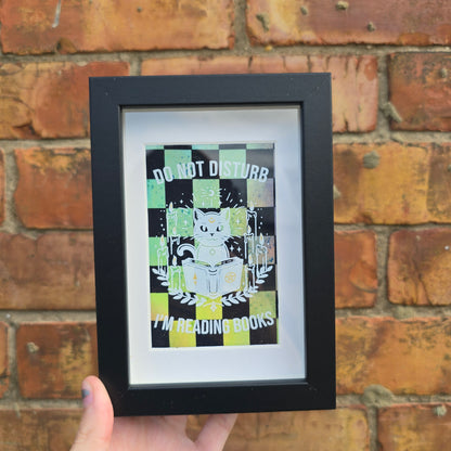 DND I'm Reading (Checkerboard) Framed Decor
