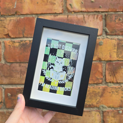 DND I'm Reading (Checkerboard) Framed Decor