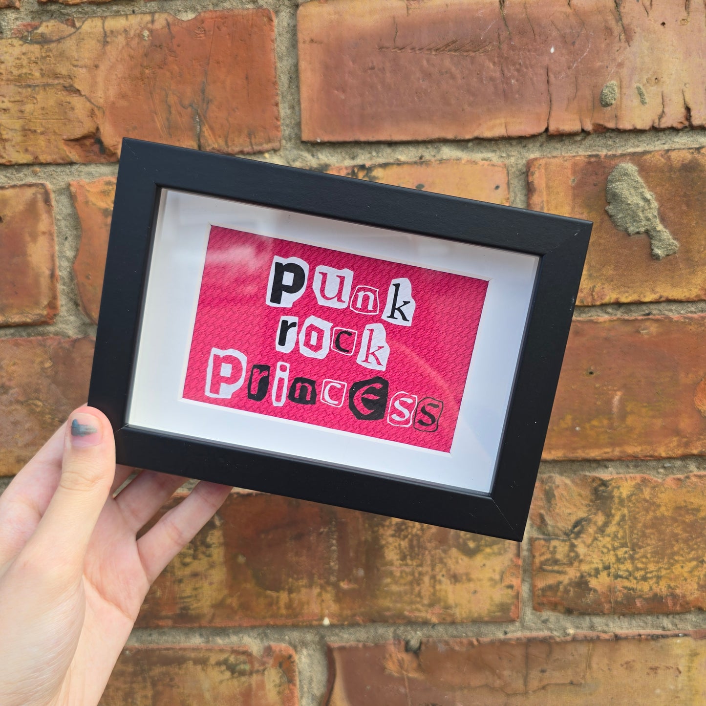 Punk Rock Princess (Pink) Framed Decor