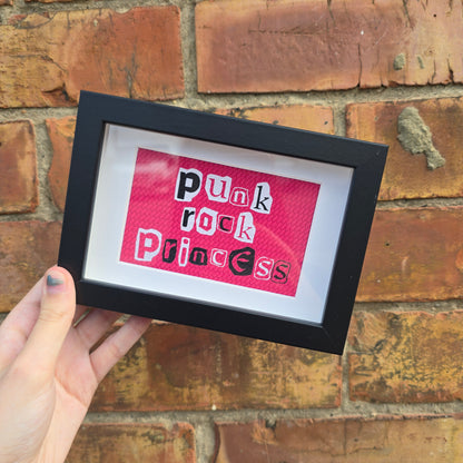 Punk Rock Princess (Pink) Framed Decor