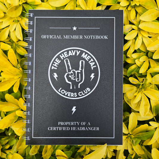 Heavy Metal Lover Plain Notebook (Silk Finish)