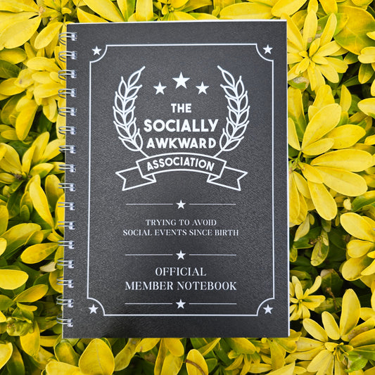 Socially Awkward Association Plain Notebook (Silk Finish)