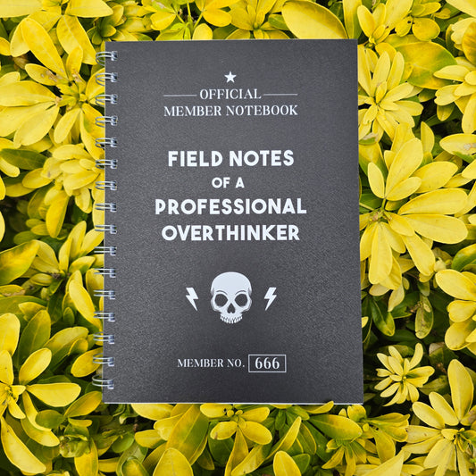 Professional Overthinker Plain Notebook (Silk Finish)