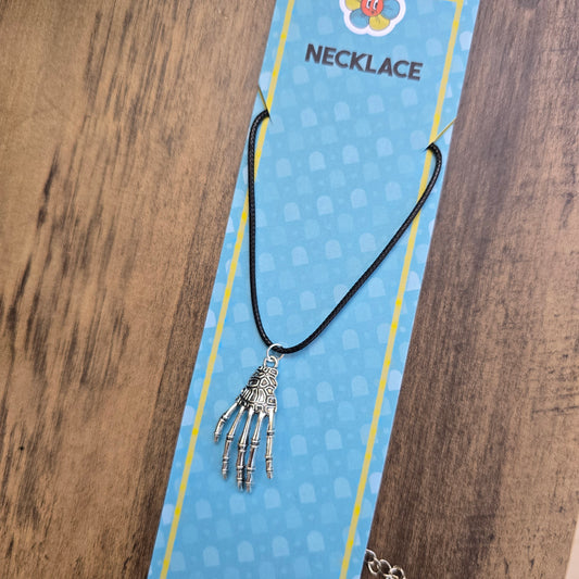 Clasp Necklace- Skeleton Hand