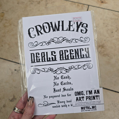 Archival Art Print - Crowleys Deals