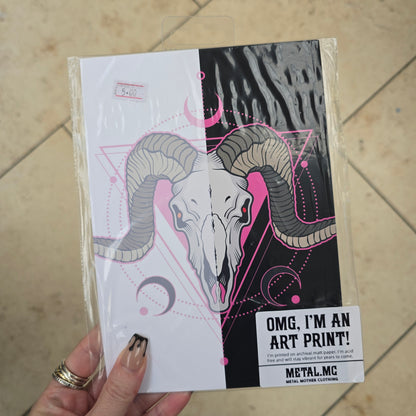Archival Art Print - Pink Ram