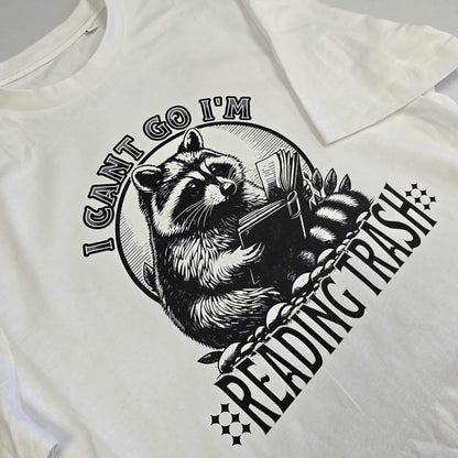 Medium White T-shirt - Reading Trash