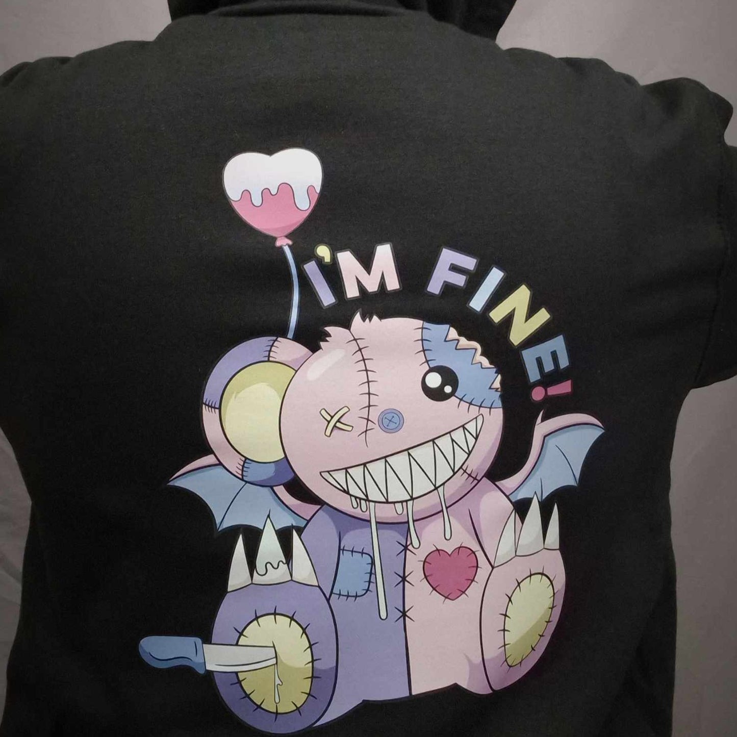 I'm Fine! Bear Zipper Hoodie