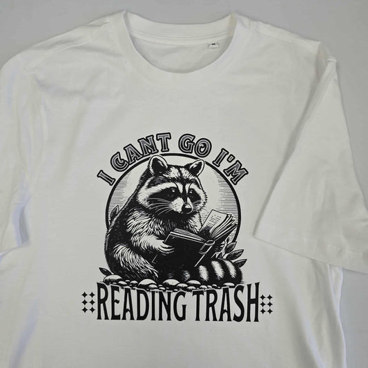 Medium White T-shirt - Reading Trash
