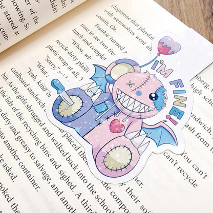 I'm Fine! - Holographic Bookmark