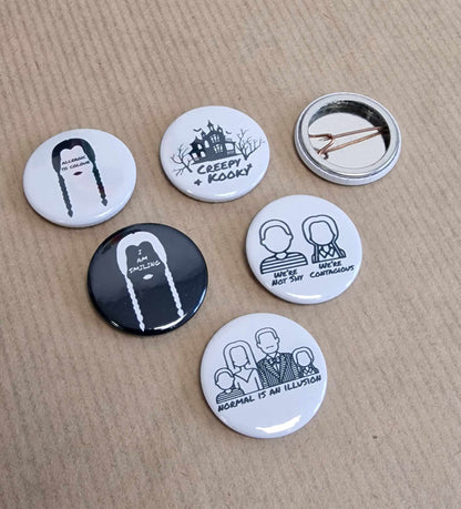 Addams Badge Pack